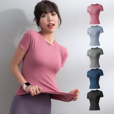 China Breathable High Quality Seamless Top Yoga Mans Short Sleeve Quick-drying Coat With Reasonable Price for sale