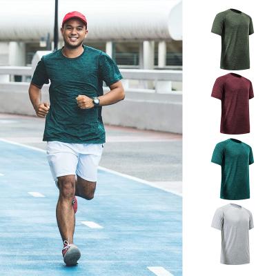 China QUICK DRY Men's Workout Shirts Performance Quick Dry Shorts Sleeve Big Sporty Custom Men's T-Shirt for sale