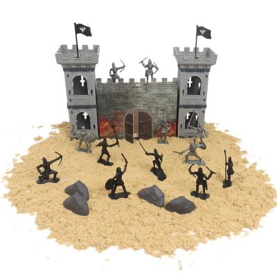 China MODEL TOY Hot Sales Diy Building Blocks Toys Castle With Knight Warrior Army Figures Play Set For Kids for sale