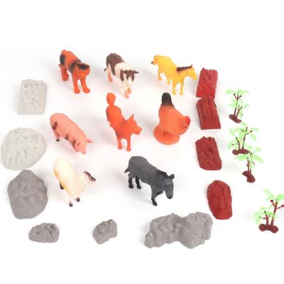 China 3-14 Years Old Hot Selling Animal Farm Activity Play Mat Set Toys For Kids Figures Included Card Storage Box Packing for sale