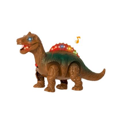 China Multicolor 18cm pp with light and healthy 2 in the world 1 pp model dinosaur electric walking toys for children for sale