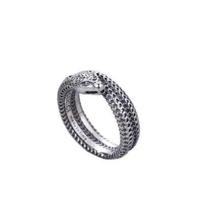 China The other more discount scale fashion trend men and women lovers personality old Thai silver snake ring quantity for sale