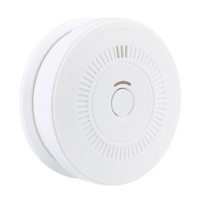 China Sound Alarm Factory Supply DC 9V Battery Photoelectric Smoke Detector Alarm For Hotel Rooms for sale