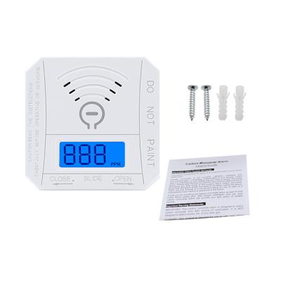 China First Alert ABS Carbon Monoxide Detector Digital Display Plug-in LCD For Carpark Home Carbon Monoxide Detector for sale