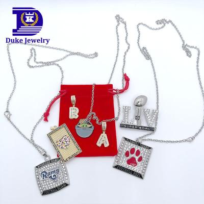 China Cute& Fashion DUKE Item Custom Gift Craft Logo Sports Championship Necklace Jewelry for sale