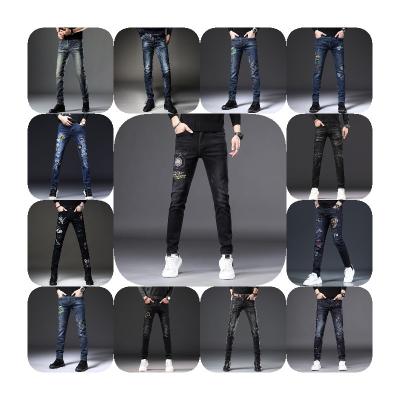 China Breathable Factory wholesale new men's jeans slim trousers men's cheap jeans for sale