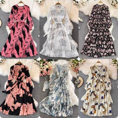 China Summer New Anti-static Lapel Sunscreen Embroidery Floral Long Sleeve Dress for sale