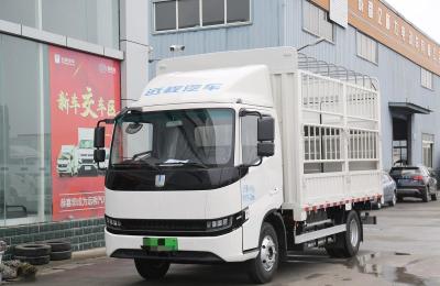 China Box Truck Fence Box Light Truck 1,5 ton nuttige lading Elektrische vrachtwagen 4*2 Single Cab Te koop