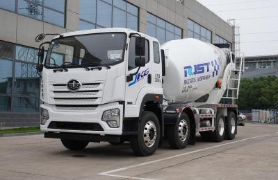 China Reliable Jiefang Mixer Truck 8CBM Diesel Engine 320hp 12 Wheels Concrete Mixer Machine en venta