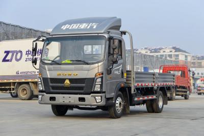 China Sinotruk Howo Light Truck Titan Series 150HP 4.15m Single Row Fence Silver Body Single Row Seats for sale