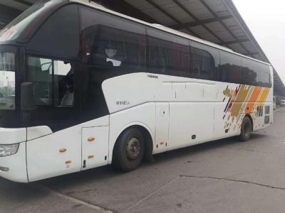 China Asientos fuertes usados diesel del capítulo 25-57 de Bus Yutong zk6127 del coche con el retrete de la CA en venta