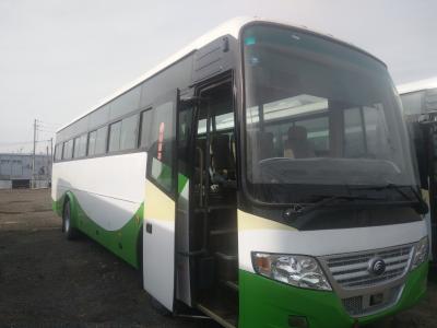 Cina Yutong usato trasporta la vettura utilizzata sedili d'acciaio Bus For Congo del bus di giro di Front Engine Bus 53 del telaio in vendita