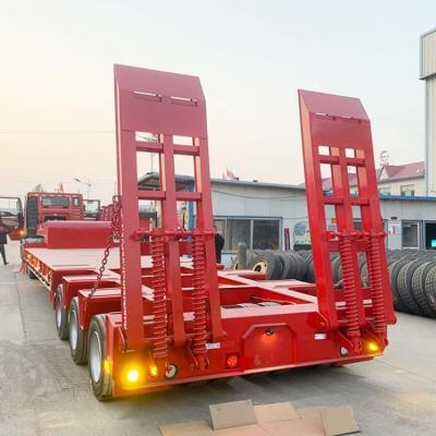 China Schwerer Ausrüstungs-Anhänger 3 Alex 4 Alex 40Ton 60 80 Ton Construction Machine Transport zu verkaufen