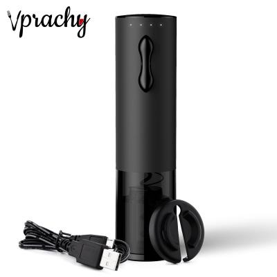 China Modern custom automatic rechargeable interesting button corkscrew fasihon wine opener prospects lithium battery electric Micro-USB cable for sale