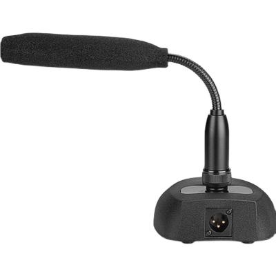 China Hot-selling Gooseneck MS200-4 Desktop Wired Gooseneck Microphone Microphone for On-site Speech Broadcasting Reception for sale