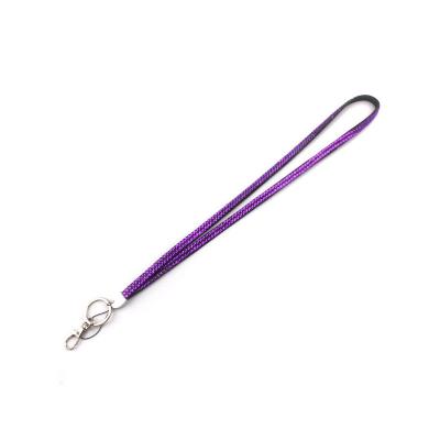 China Custom purple color rhinestone lanyard china nylon custom wholesale for sale