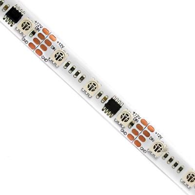 China Smart Programmable Dream Hotel 5050 RGB Color TM1914 IC Pixel Led Strip Light 12V Two Line Date for sale