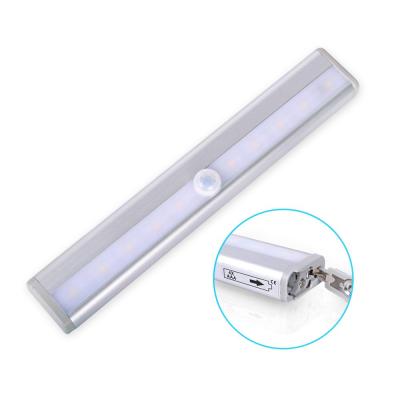 China Wall Mounted Battery Powered Motion Sensing Closet Cabinet Led Night Light for sale