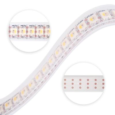 China theme park rbg led strip 5050 144 leds/m wifi control multi color led strip kit light radiator cheap price for sale