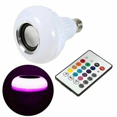 China Smart Hotel LED Light Speaker Bulb RGB E27 12W Music Playing Lamp Color Changing Outdoor for sale