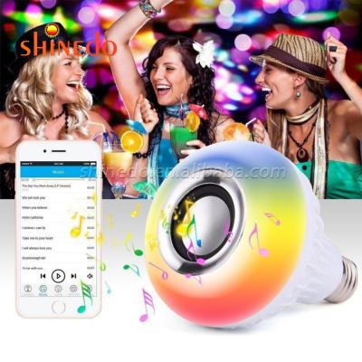 China Hotel Rgbw Color Changing Light Bulb Dimmable Music Remote Control Color Changing Smart Bulb 12W for sale