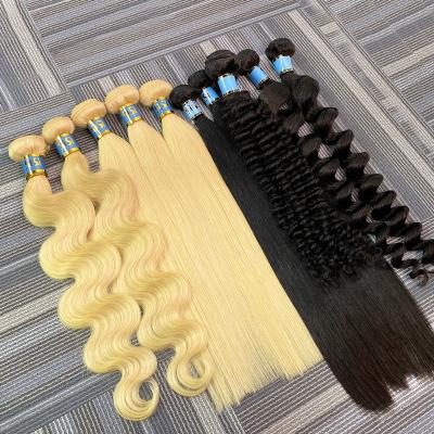 China Cuticle Aligned Cuticle Aligned Hair Wholesale Raw Brazilian Virgin Hair Bundles, Double Drawn 100 Hair Vendor, Virgin Mink Brazilian Hair Bundles for sale