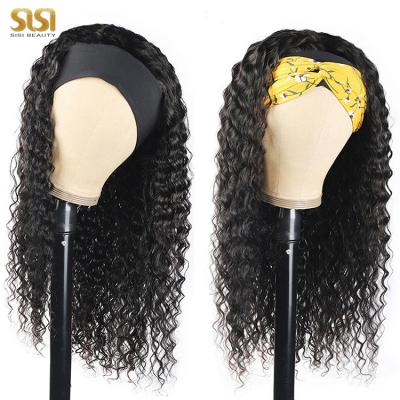 China Jerry Curl Headband Wig Dreadlock Pineapple Headband Wig, Ready To Ship Hair Band Wigs, Jerry Curl Headband Wig Short for sale