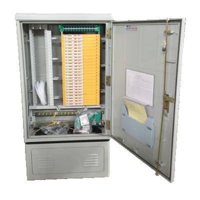 China Huijue Indoor Outdoor 502 Fiber Optic Core Cross Link Cabinet ODF Rack FTTH Brackets And Enclosure 432 On Sale for sale