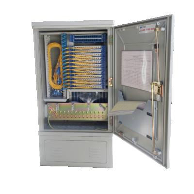 China Best Huijue Indoor Outdoor 502 Fiber Optic Core Cross Link Cabinet ODF Rack FTTH Brackets and Enclosure 432 on Sale for sale