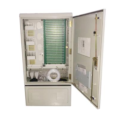 China Network Huijue FTTH 288 core fiber optic cabinet smc IP55 outdoor waterproof fiber cabinet support for standard or customized for sale