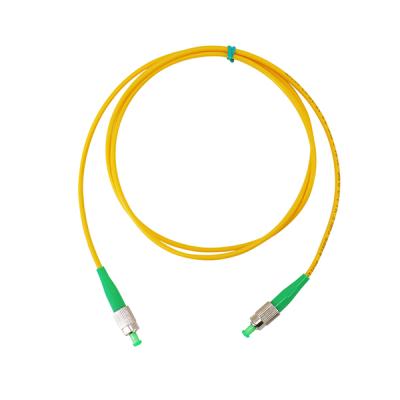 China FTTH/FTTX Fiber Optic Patch Cord Single Mode G652D Simplex 3.0mm FC APC-FC APC 1M for sale