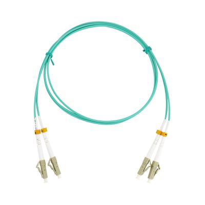 China Outdoor FTTH/FTTX FTTH lc/upc-LC/UPC LSZH duplex 1m Om3 3mm fiber optic patch cord for sale