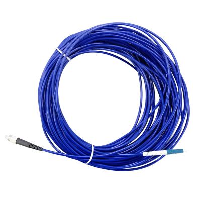 China FTTTH FTTTB FTTTX FTTH SM LC-St Duplex Fiber Optic Patch Cord 0.9mm 3mm 3 Meter Fiber Optic Armored Patch Cord for sale