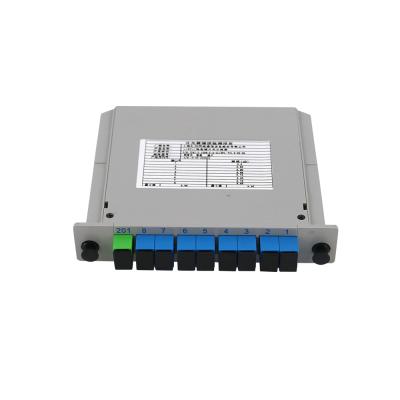 China FTTH PLC Splitter 0.9mm SC 1X6 UPC , Inserting Diskoptic Fiber Splitter for sale