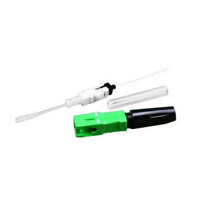 China 3.0 x 2.0 mm Arc/Flat Type Single Mode Fiber Optic Cable SC/UPC SC/PC Fast Connector For FTTH Drop Cable for sale