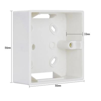 China 86mm Wall Switch Socket Holder Box Flame Retardant PVC 86 for sale