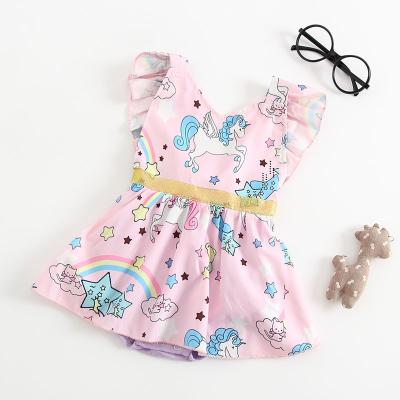 China Breathble Comfortable Euro Babies Skirt Romper Hot Printed Summer for sale