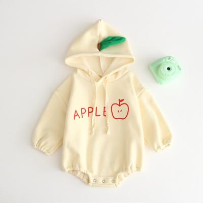 China 2019 Newborn Baby Girls Romper Apple Velvet Comfortable Breathable Newarrival Overalls for sale