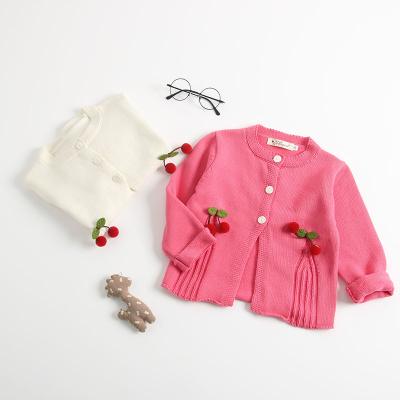 China Newarrival Cherry Breathable Cute Babies Sweater For Spring Autumn for sale