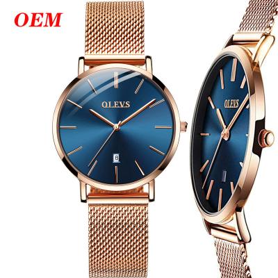 China 2020 Simple Date Classic Fashion Ultra-thin Custom Automatic OEM LOGO Ladies Brand Watches for Women Luxury Wristwatches for sale