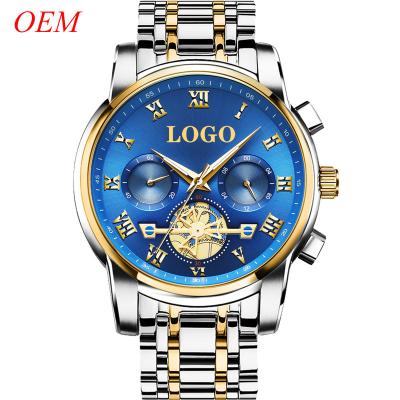 China Manufacturer Watches Fashion LOGO Luxury Chronograph Quartz Watch Custom Brand Men's Digital OEM Water Resistant Chronograph Tourbillon for sale