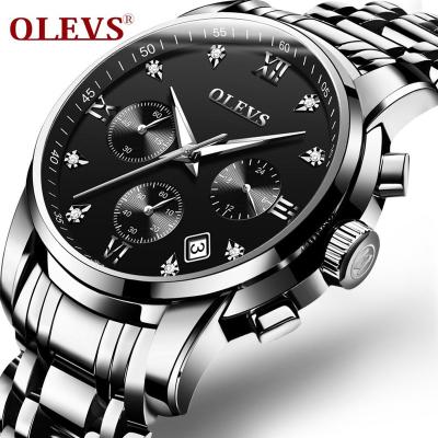 China New Design Fashion Automatic Chronograph EOM Date Watches Luxury Brand Quartz Stainless Steel Luminous Date Business Men Wrist Watch for sale