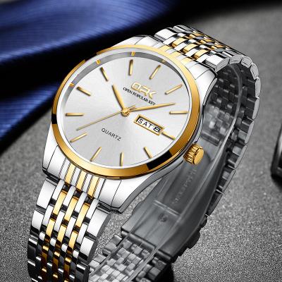 China Hot Sale White Dial Cheap Date OPK 8106 Mens Watches Date OPK 8106 Fashion Quartz Automatic Watch Luxury Price Thin Day Date Men Wristwatches for sale