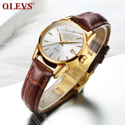 China New Auto Date 2020 OEM Custom Watch Branded Leather Quartz Popular Business Women Wristwatches Waterproof Lady Watch for sale