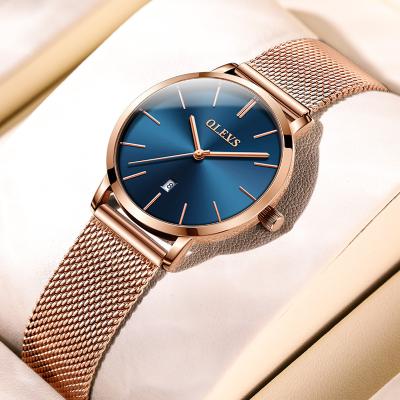 China Auto Date Watches Custom OEM Your Brand Ladies Gold Luxury Fashion Watch Customized Mesh Women Wholesale Bracelet Wristwatches Waterproof for sale