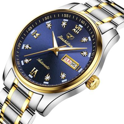 China Top Brand Automatic Date Watches Black Waterproof Luminous Automatic Wrist Watch Men Mechanical Men Watch Custom Your Logo Relojes for sale