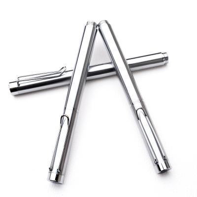 China Other Color Steel Material Metal Sliver Metal Roller Pen With Unique Clip for sale