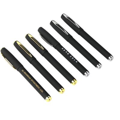 China Promotional Pen Best Selling Customized Black Plastic Gel Pen Business Promotional Pen for sale