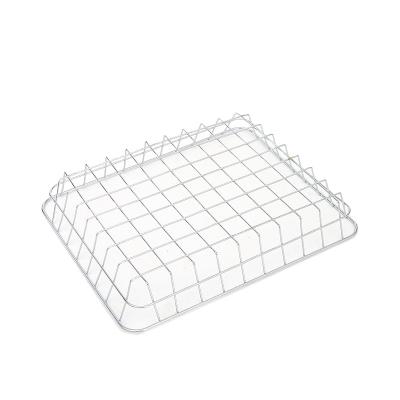 China Viable Fine Quality Custom-make Woven Stainless Steel Wire Mesh Storage Basket for sale