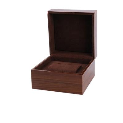 China Wholesale custom logo watch packaging watch storage display black luxury wooden watch box packaging box for luxury wooden watch box for sale